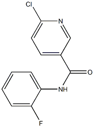 6-chloro-N-(2-fluorophenyl)pyridine-3-carboxamide Struktur