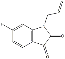 6-fluoro-1-(prop-2-en-1-yl)-2,3-dihydro-1H-indole-2,3-dione Struktur