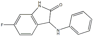 6-fluoro-3-(phenylamino)-2,3-dihydro-1H-indol-2-one Struktur