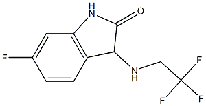 6-fluoro-3-[(2,2,2-trifluoroethyl)amino]-1,3-dihydro-2H-indol-2-one Struktur