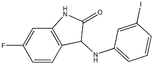 6-fluoro-3-[(3-iodophenyl)amino]-2,3-dihydro-1H-indol-2-one Struktur