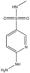 6-hydrazinyl-N-methylpyridine-3-sulfonamide Struktur