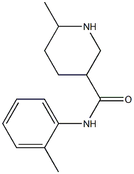 6-methyl-N-(2-methylphenyl)piperidine-3-carboxamide Struktur