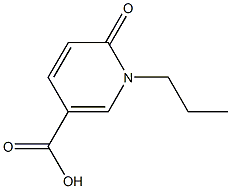 6-oxo-1-propyl-1,6-dihydropyridine-3-carboxylic acid Struktur