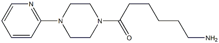 6-oxo-6-(4-pyridin-2-ylpiperazin-1-yl)hexan-1-amine Struktur