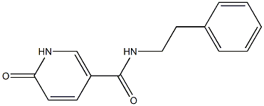 6-oxo-N-(2-phenylethyl)-1,6-dihydropyridine-3-carboxamide Struktur