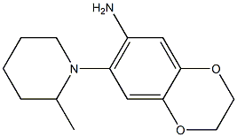 7-(2-methylpiperidin-1-yl)-2,3-dihydro-1,4-benzodioxin-6-amine Struktur