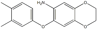 7-(3,4-dimethylphenoxy)-2,3-dihydro-1,4-benzodioxin-6-amine Struktur