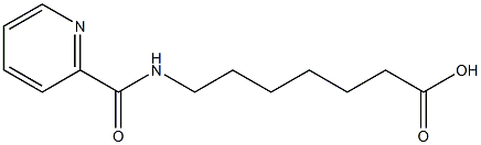 7-[(pyridin-2-ylcarbonyl)amino]heptanoic acid Struktur