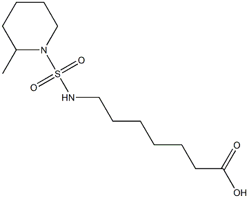 7-{[(2-methylpiperidine-1-)sulfonyl]amino}heptanoic acid Struktur