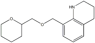 8-[(oxan-2-ylmethoxy)methyl]-1,2,3,4-tetrahydroquinoline Struktur