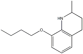 8-butoxy-2-methyl-1,2,3,4-tetrahydroquinoline Struktur