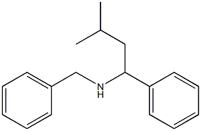 benzyl(3-methyl-1-phenylbutyl)amine Struktur