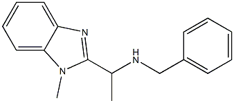 benzyl[1-(1-methyl-1H-1,3-benzodiazol-2-yl)ethyl]amine Struktur