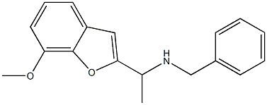 benzyl[1-(7-methoxy-1-benzofuran-2-yl)ethyl]amine Struktur