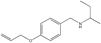 butan-2-yl({[4-(prop-2-en-1-yloxy)phenyl]methyl})amine Struktur