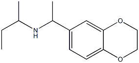 butan-2-yl[1-(2,3-dihydro-1,4-benzodioxin-6-yl)ethyl]amine Struktur