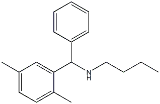 butyl[(2,5-dimethylphenyl)(phenyl)methyl]amine Struktur