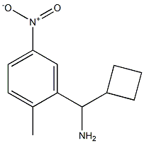 cyclobutyl(2-methyl-5-nitrophenyl)methanamine Struktur