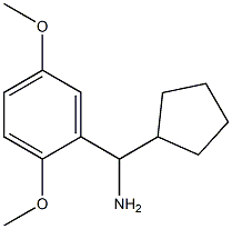 cyclopentyl(2,5-dimethoxyphenyl)methanamine Struktur