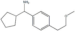 cyclopentyl[4-(2-methoxyethyl)phenyl]methanamine Struktur