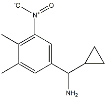 cyclopropyl(3,4-dimethyl-5-nitrophenyl)methanamine Struktur