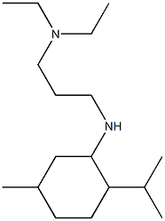 diethyl(3-{[5-methyl-2-(propan-2-yl)cyclohexyl]amino}propyl)amine Struktur