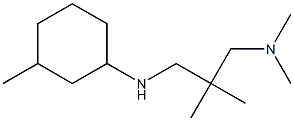 dimethyl(2-methyl-2-{[(3-methylcyclohexyl)amino]methyl}propyl)amine Struktur