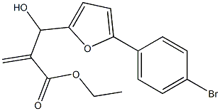 ethyl 2-{[5-(4-bromophenyl)furan-2-yl](hydroxy)methyl}prop-2-enoate Struktur