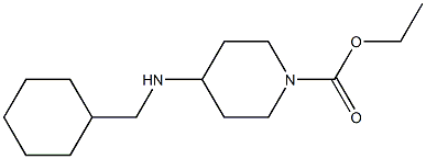 ethyl 4-[(cyclohexylmethyl)amino]piperidine-1-carboxylate Struktur