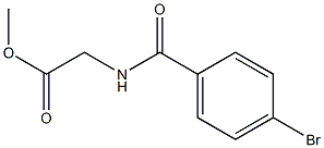 methyl [(4-bromobenzoyl)amino]acetate Struktur