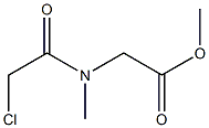 methyl 2-(2-chloro-N-methylacetamido)acetate Struktur