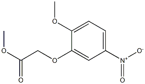 methyl 2-(2-methoxy-5-nitrophenoxy)acetate Struktur