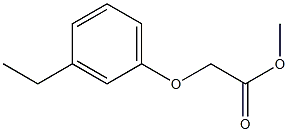 methyl 2-(3-ethylphenoxy)acetate Struktur