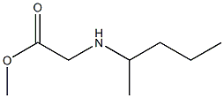 methyl 2-(pentan-2-ylamino)acetate Struktur