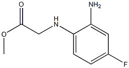 methyl 2-[(2-amino-4-fluorophenyl)amino]acetate Struktur