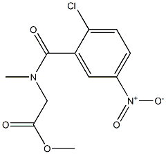 methyl 2-[(2-chloro-5-nitrophenyl)-N-methylformamido]acetate Struktur