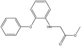 methyl 2-[(2-phenoxyphenyl)amino]acetate Struktur