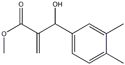 methyl 2-[(3,4-dimethylphenyl)(hydroxy)methyl]prop-2-enoate Struktur