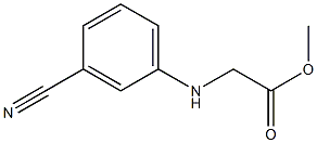 methyl 2-[(3-cyanophenyl)amino]acetate Struktur