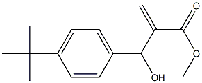 methyl 2-[(4-tert-butylphenyl)(hydroxy)methyl]prop-2-enoate Struktur