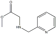 methyl 2-[(pyridin-2-ylmethyl)amino]acetate Struktur