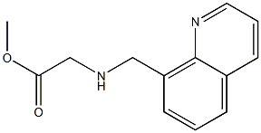 methyl 2-[(quinolin-8-ylmethyl)amino]acetate Struktur