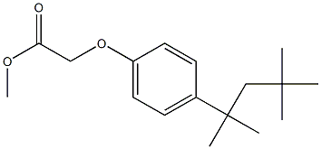 methyl 2-[4-(2,4,4-trimethylpentan-2-yl)phenoxy]acetate Struktur