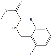 methyl 2-{[(2,6-difluorophenyl)methyl]amino}acetate Struktur