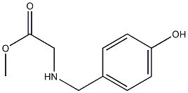 methyl 2-{[(4-hydroxyphenyl)methyl]amino}acetate Struktur