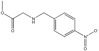 methyl 2-{[(4-nitrophenyl)methyl]amino}acetate Struktur