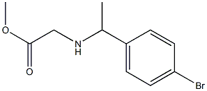 methyl 2-{[1-(4-bromophenyl)ethyl]amino}acetate Struktur