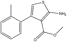 methyl 2-amino-4-(2-methylphenyl)thiophene-3-carboxylate Struktur