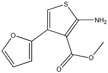 methyl 2-amino-4-(furan-2-yl)thiophene-3-carboxylate Struktur